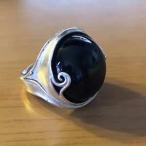 Sterling Silver Black Onyx Ring